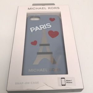 Michael Kors iphone 7/8 Snap on case “Paris”